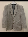 Vintage pure wool handwoven Tweed camouflage gray hunting jacket blazer 40R 40S