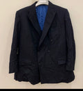 Classic pure wool double breasted navy classic striped jacket blazer 42R 42S