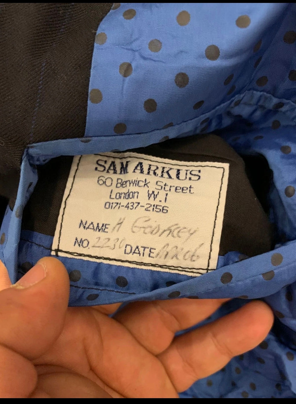 Classic pure wool double breasted navy classic striped jacket blazer 42R 42S