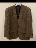 Vintage Austin Reed classic pure wool tweed Windowpane jacket blazer 44R
