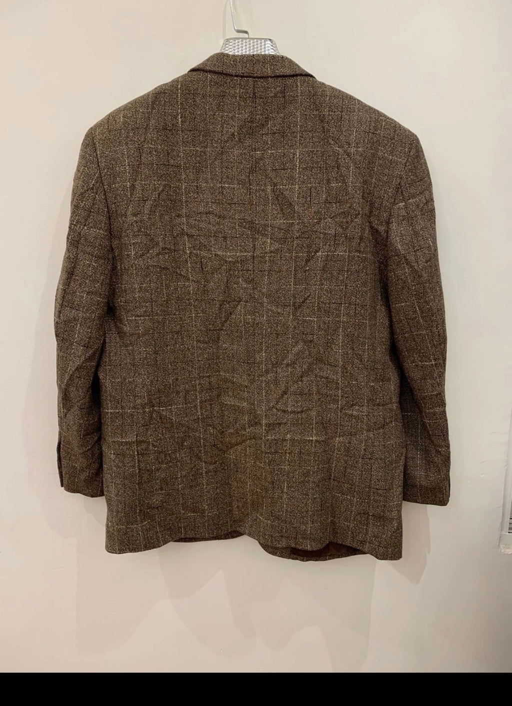 Vintage Austin Reed classic pure wool tweed Windowpane jacket blazer 44R