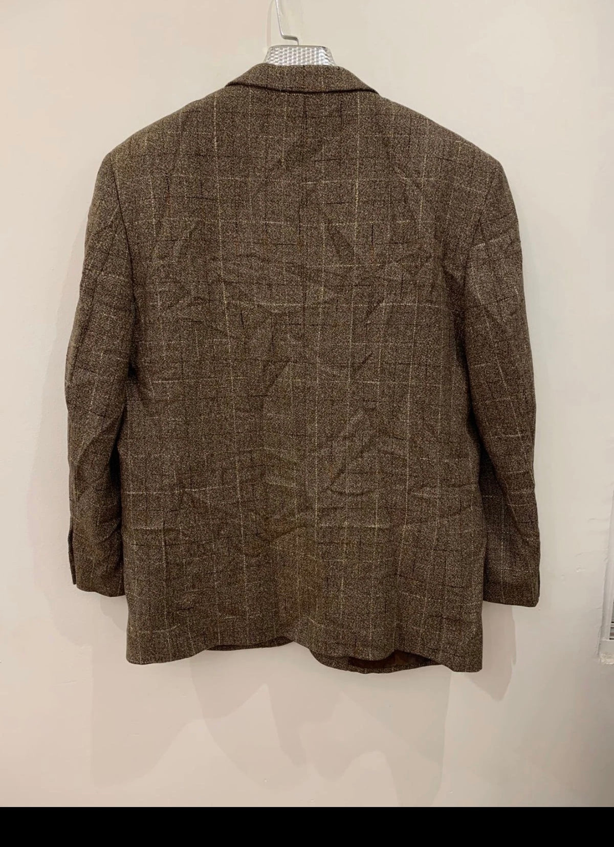 Vintage Austin Reed classic pure wool tweed Windowpane jacket blazer 44R