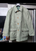 Vintage Wool Cashmere blend classic pistachio green over coat jacket 48R XL