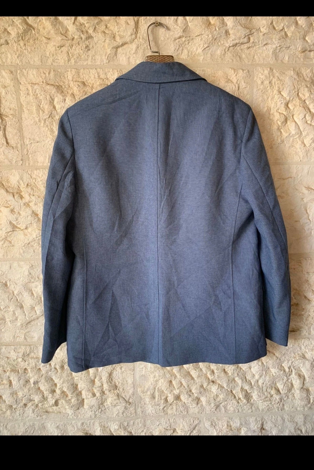 classic St Michael Grayish blue leisure suit jacket sport coat 42R 42L