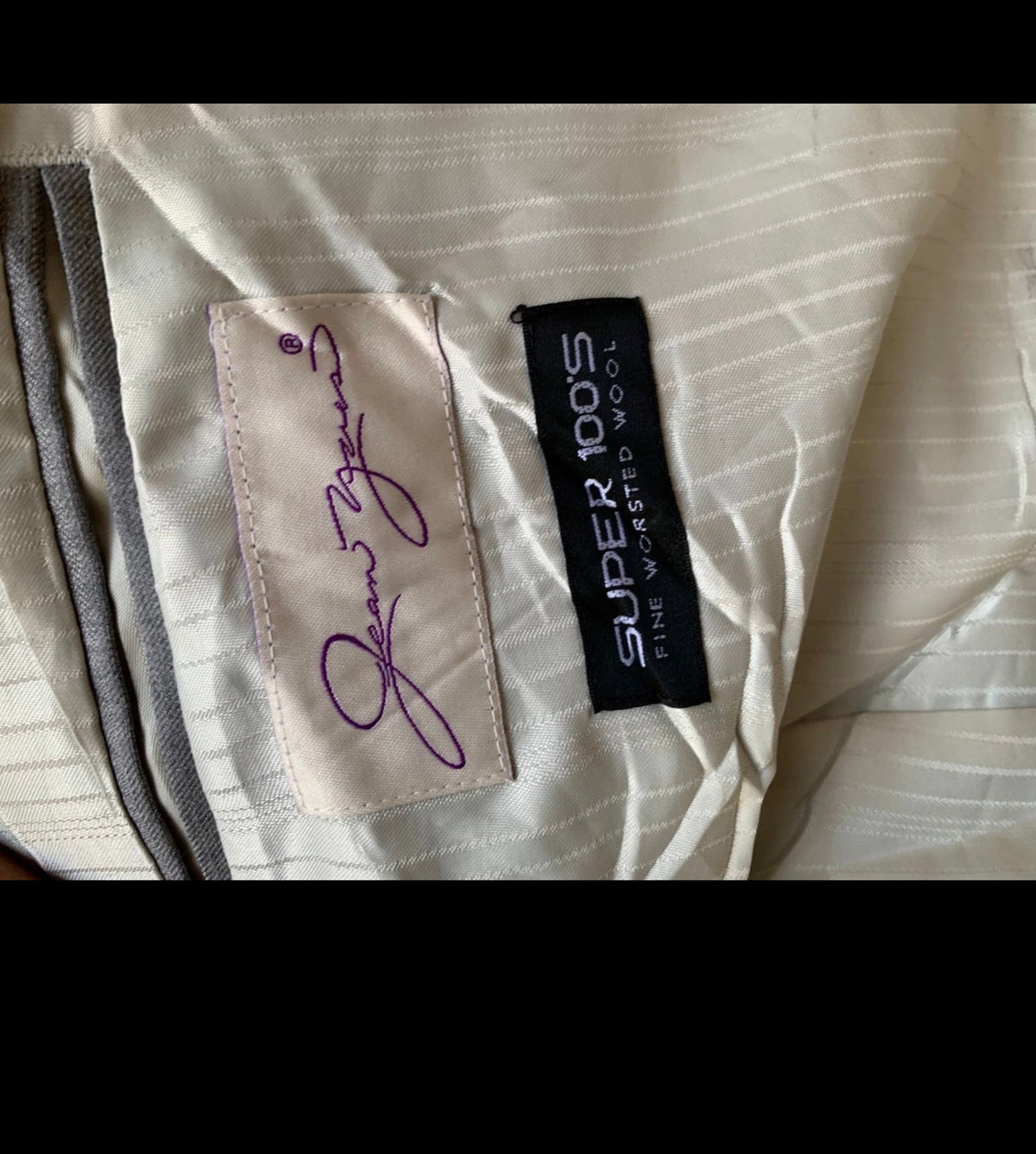 classic Super 100s worsted wool silver gray rowing Tuxedo jacket blazer 42R