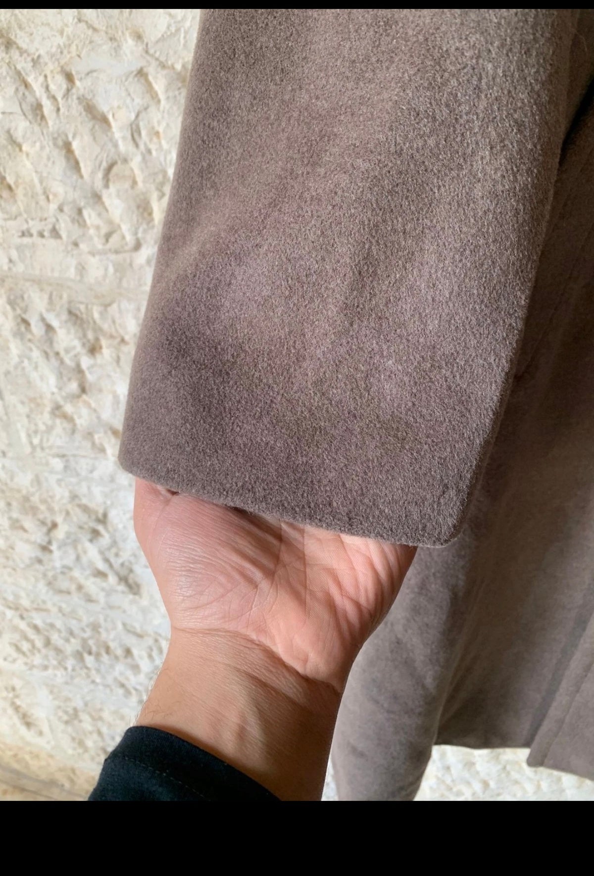 Vintage Hugo Boss classic pure Wool brown long over coat 50R 2XL