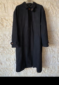 Vintage Bogner Loden woollen wool classic charcoal over coat 50R 2XL