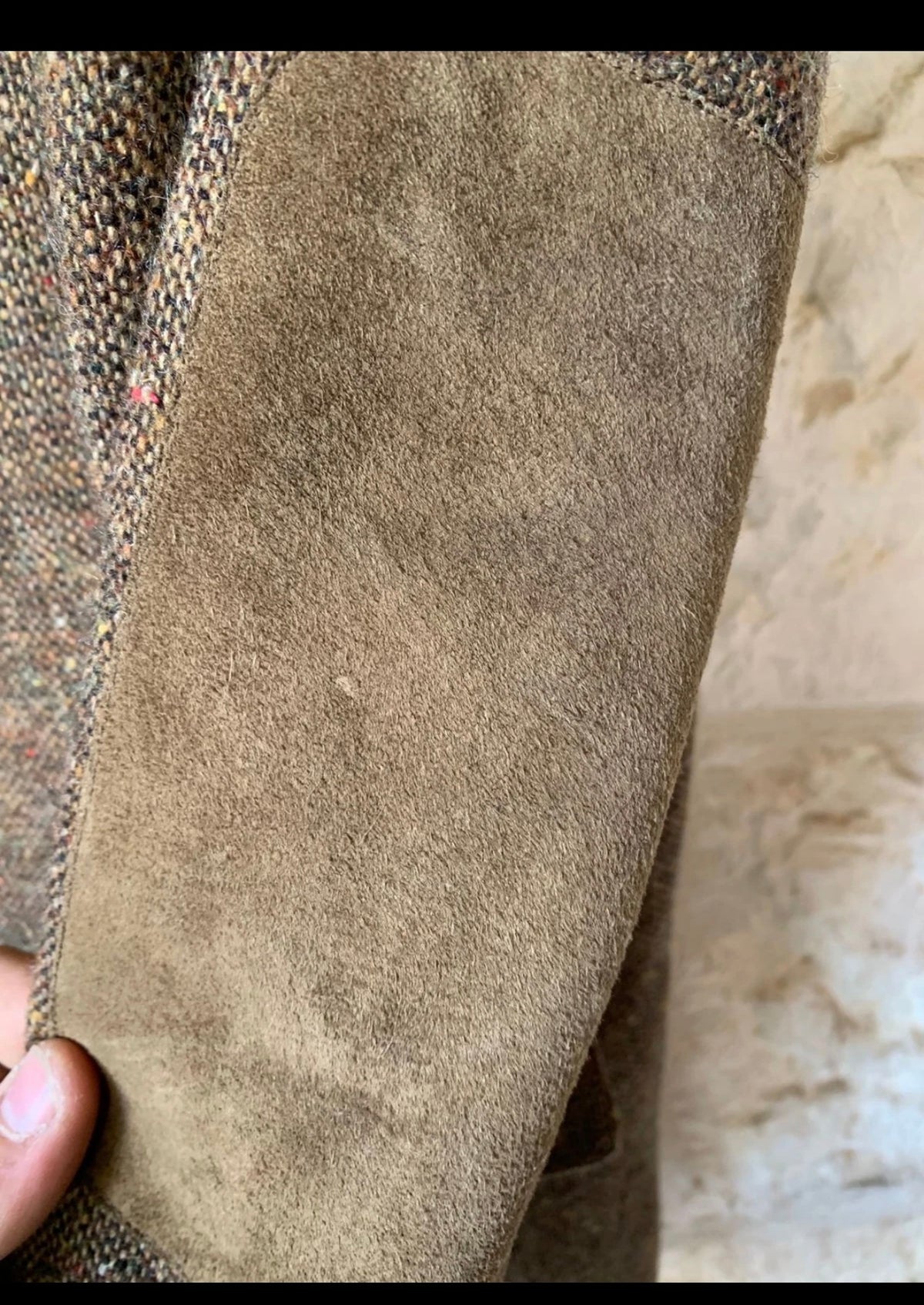 Vintage pure wool handwoven Tweed classic brown hunting jacket blazer 42R