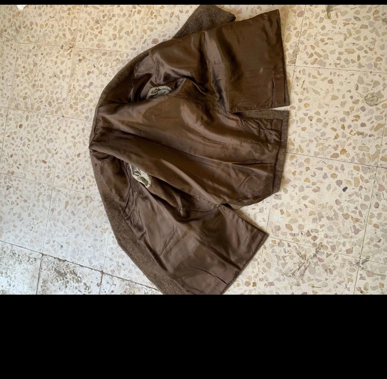 Vintage pure wool handwoven Tweed classic brown hunting jacket blazer 42R