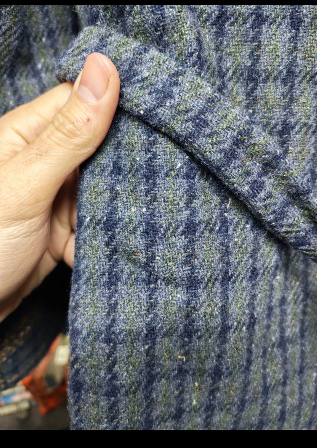Vintage pure wool women's plaid belted db Rope over coat 12 L 42