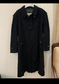 Vintage Respo Loden pure Wool black classic over coat 52R 2XL