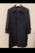1970s Vintage wool cashmere blend charcoal classic over coat 44R 42R