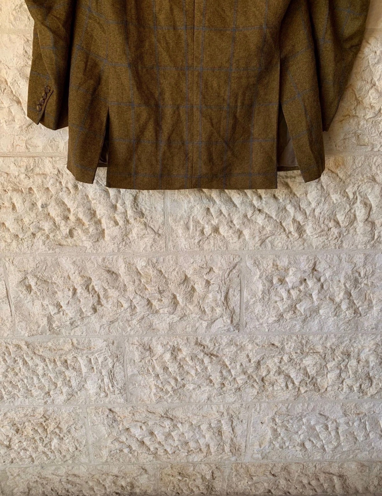 Vintage Eduard Dressler pure wool Windowpane hunting jacket blazer 42R