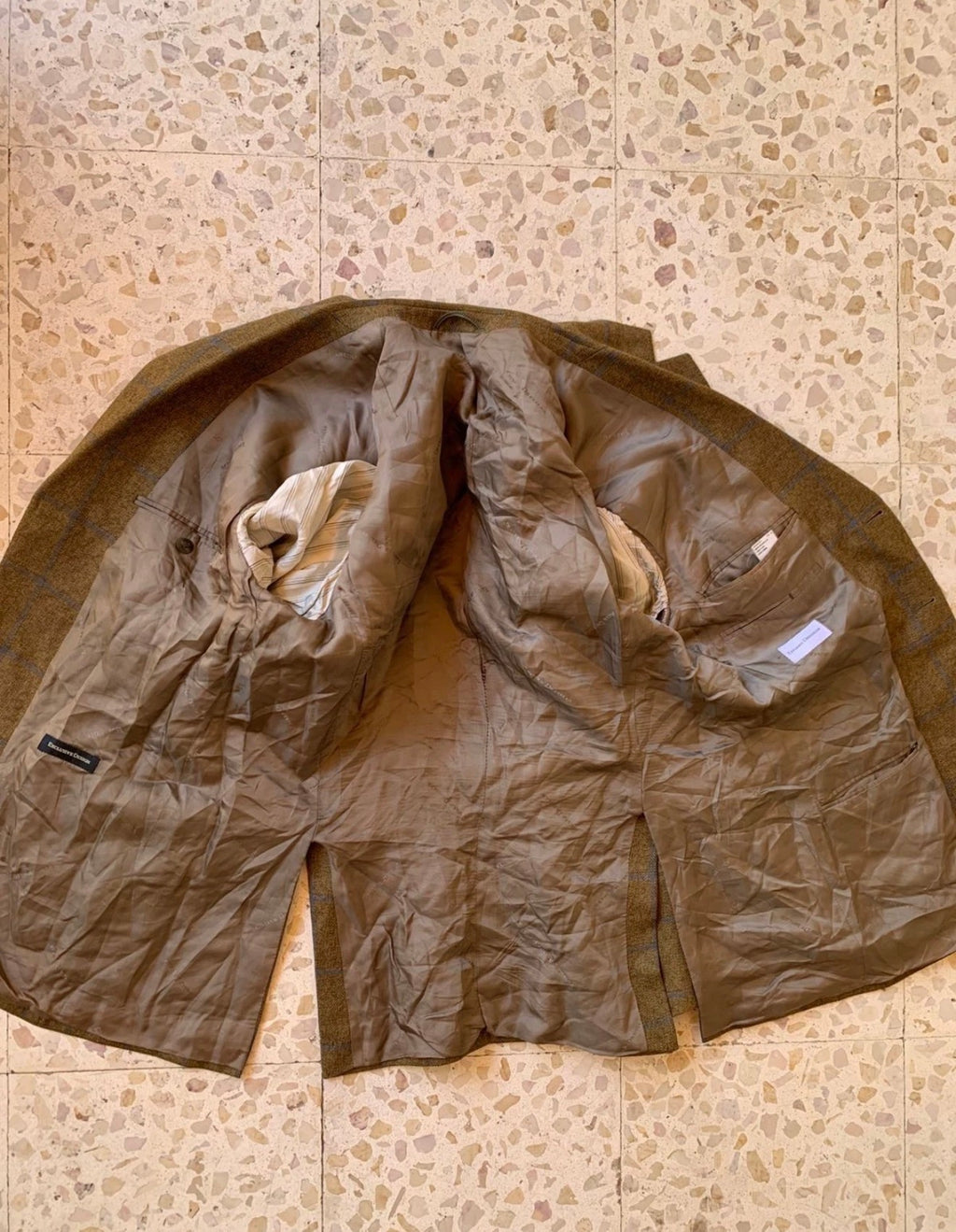 Vintage Eduard Dressler pure wool Windowpane hunting jacket blazer 42R