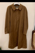 Vintage Bugatti pure wool classic brown long raglan over coat 46R XL