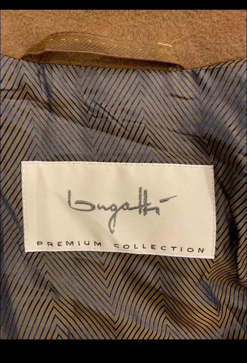 Vintage Bugatti pure wool classic brown long raglan over coat 46R XL