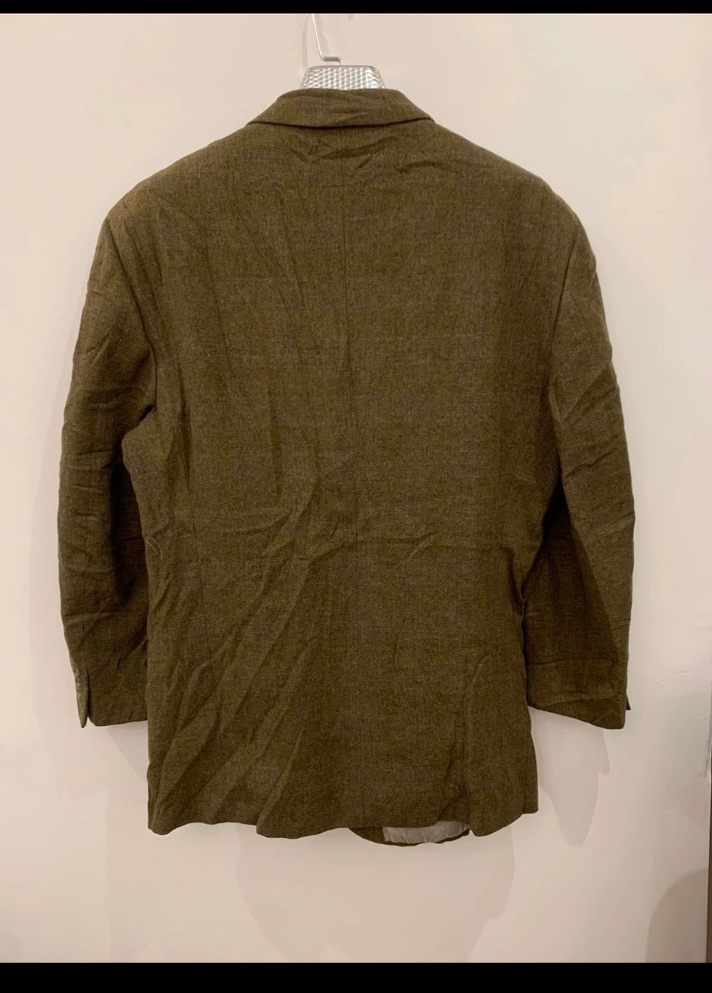 Vintage J. P. TILFORD wool cashmere Windowpane green hunting jacket blazer 42R