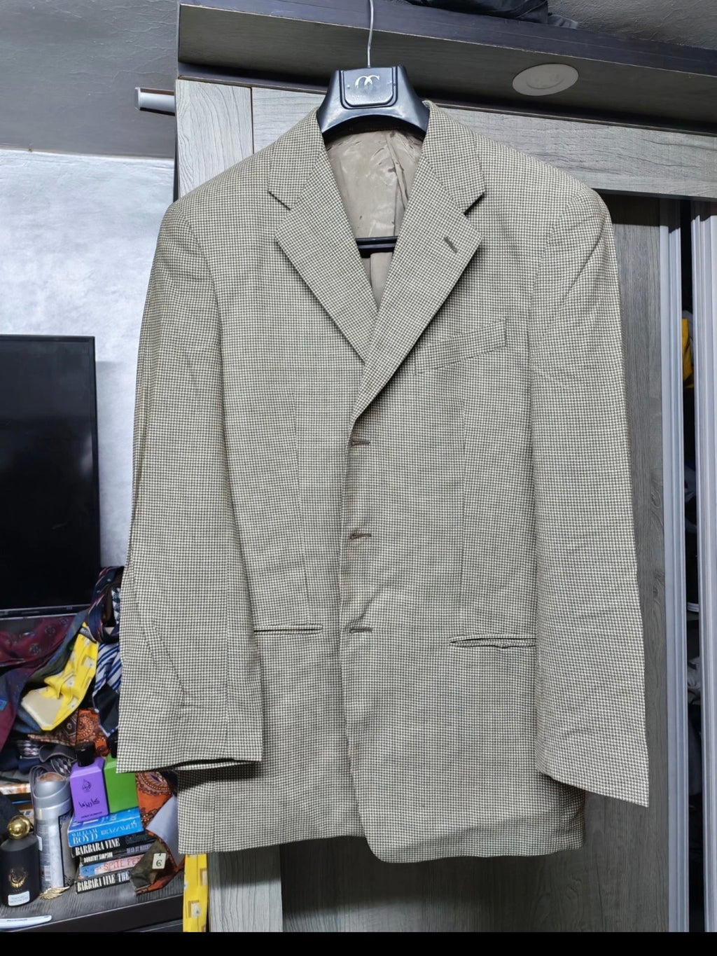 Vintage Giorgio Armani Le Collezioni wool blend brown jacket blazer 42R 40R