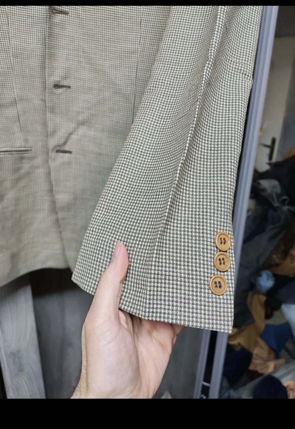 Vintage Giorgio Armani Le Collezioni wool blend brown jacket blazer 42R 40R