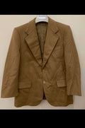 Vintage Pierre Balmain Paris Mohair Wool camel beige jacket blazer 40R 40S