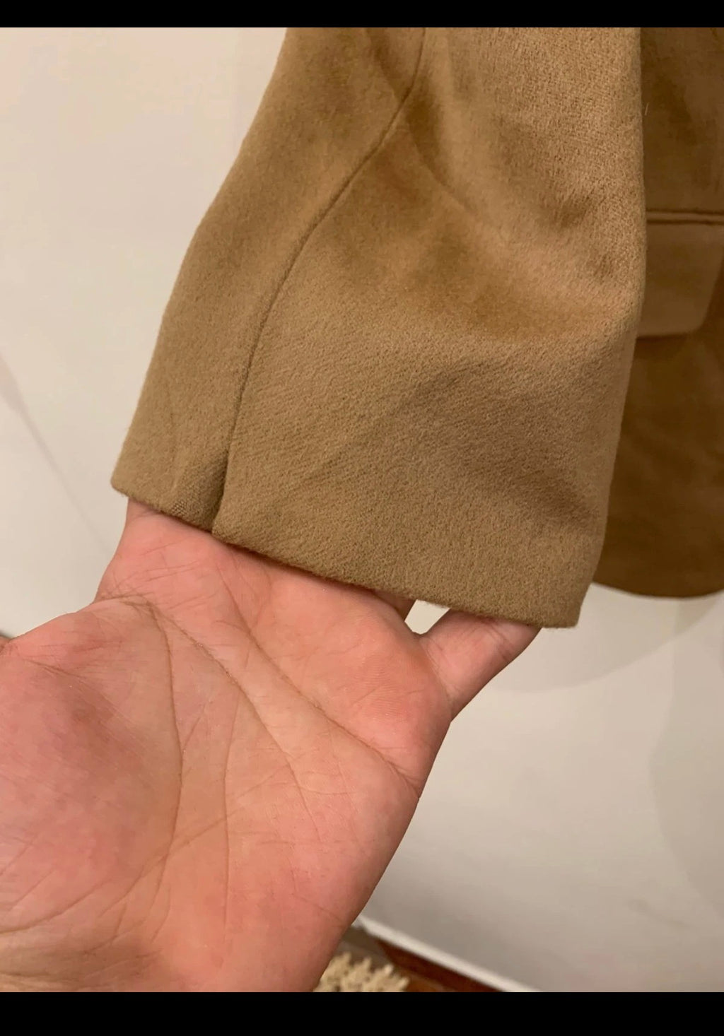 Vintage Pierre Balmain Paris Mohair Wool camel beige jacket blazer 40R 40S