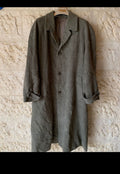 Vintage Van Gils pure wool classic green raglan long over coat 50R 50L 2XL