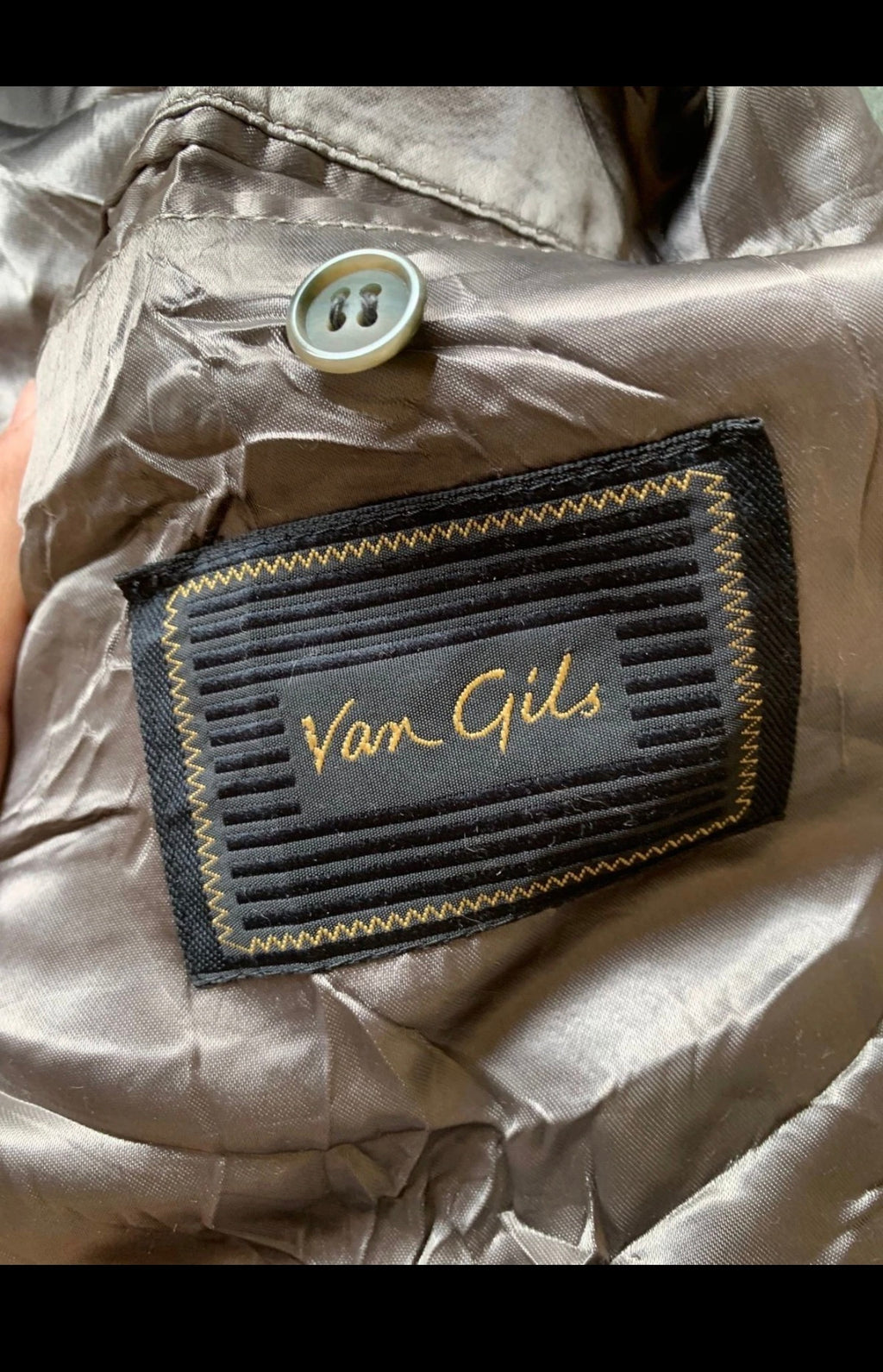 Vintage Van Gils pure wool classic green raglan long over coat 50R 50L 2XL