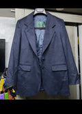 Vintage Austin Reed 100% pure cashmere women's navy jacket blazer 36 S 7