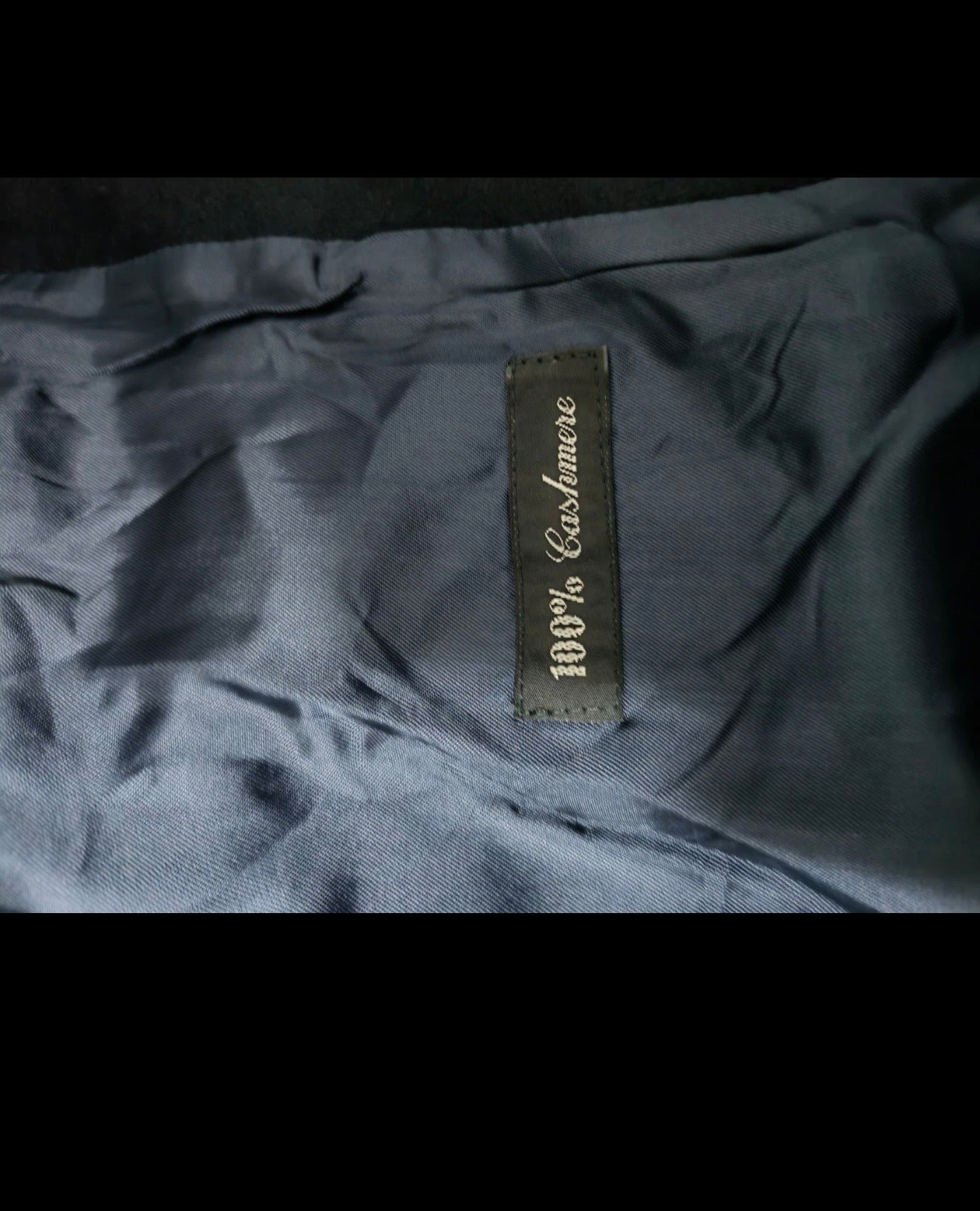 Vintage Austin Reed 100% pure cashmere women's navy jacket blazer 36 S 7