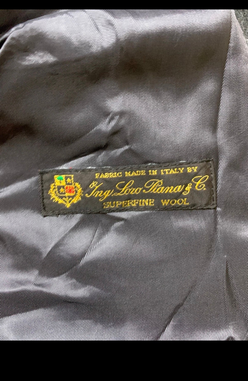 Vintage Cinzia Rocca superfine pure wool Loro Piana charcoal over coat 5 S 34