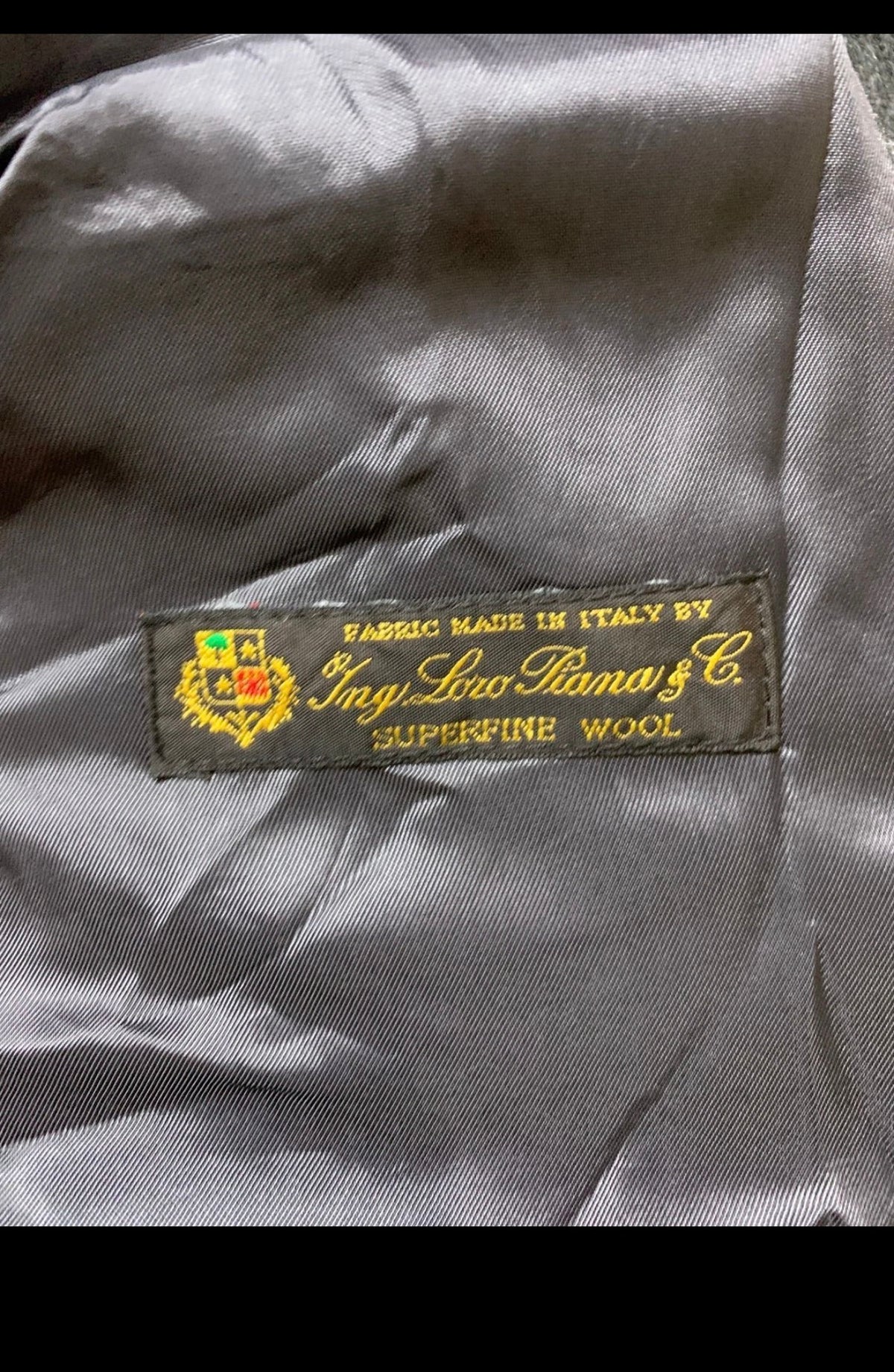 Vintage Cinzia Rocca superfine pure wool Loro Piana charcoal over coat 5 S 34