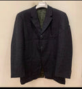 Classic Men Givenchy pure wool Tweed charcoal hunting jacket blazer 42R