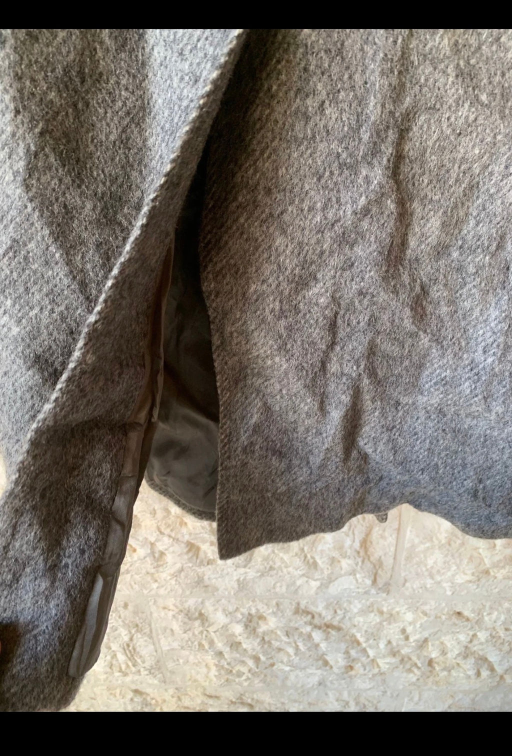Vintage Salco pure wool classic charcoal double breasted pea over coat 42R