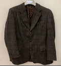 Vintage Daniel Hechter pure wool handwoven tweed gray hunting jacket blazer 42R