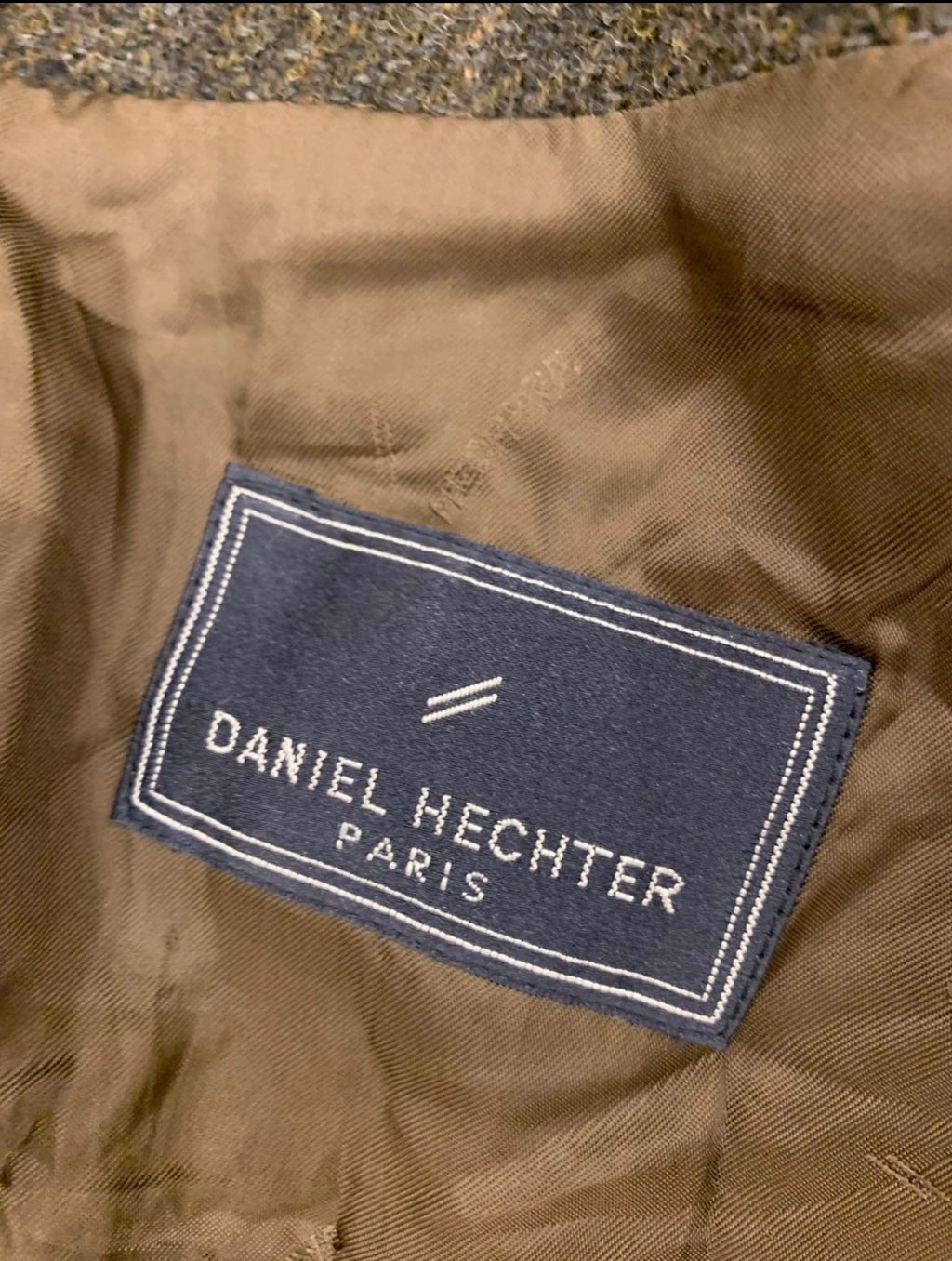 Vintage Daniel Hechter pure wool handwoven tweed gray hunting jacket blazer 42R