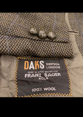 Vintage Daks DD London pure wool Windowpane classic hunting jacket blazer 42R