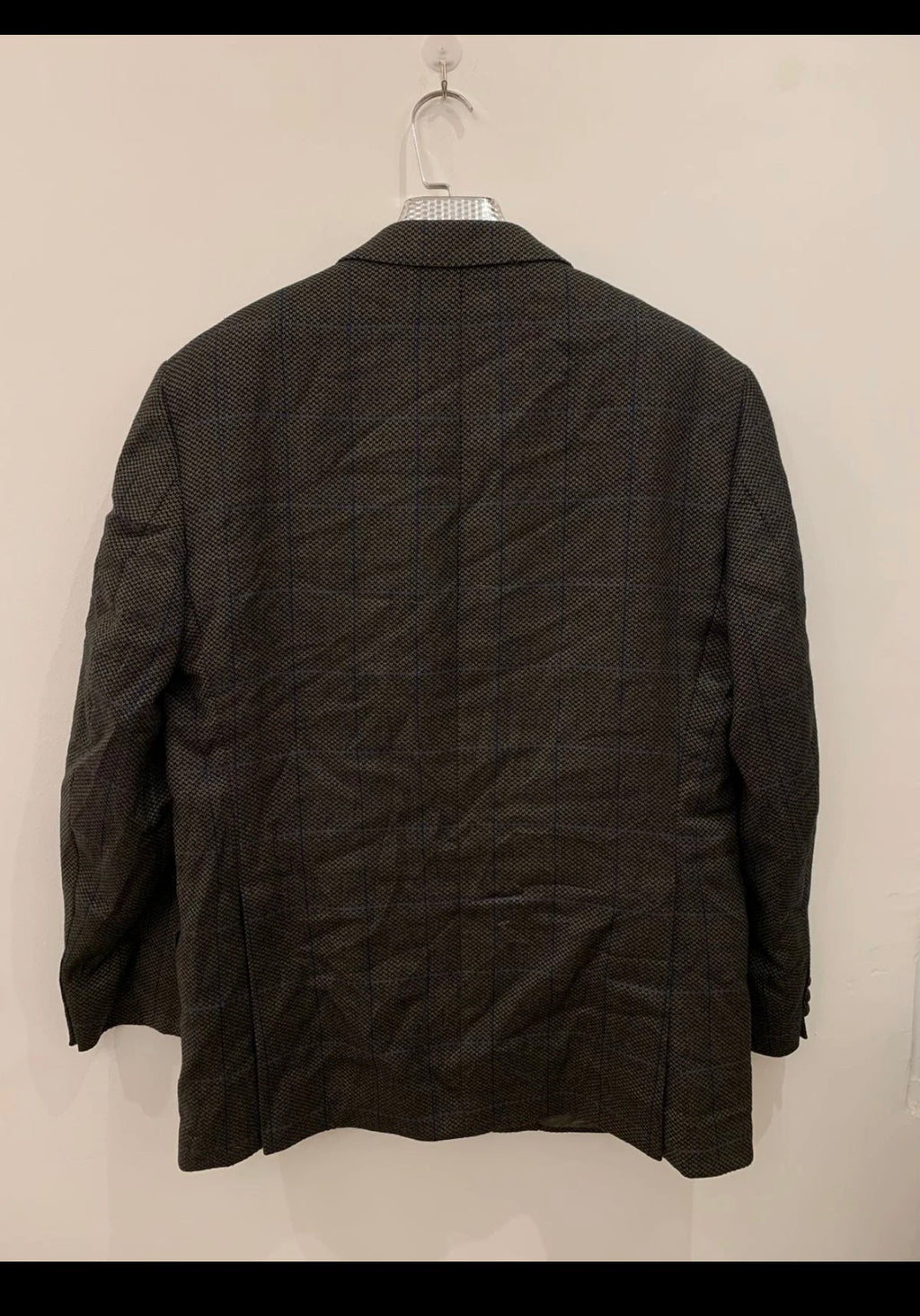 Vintage Daks DD London pure wool Windowpane classic hunting jacket blazer 42R