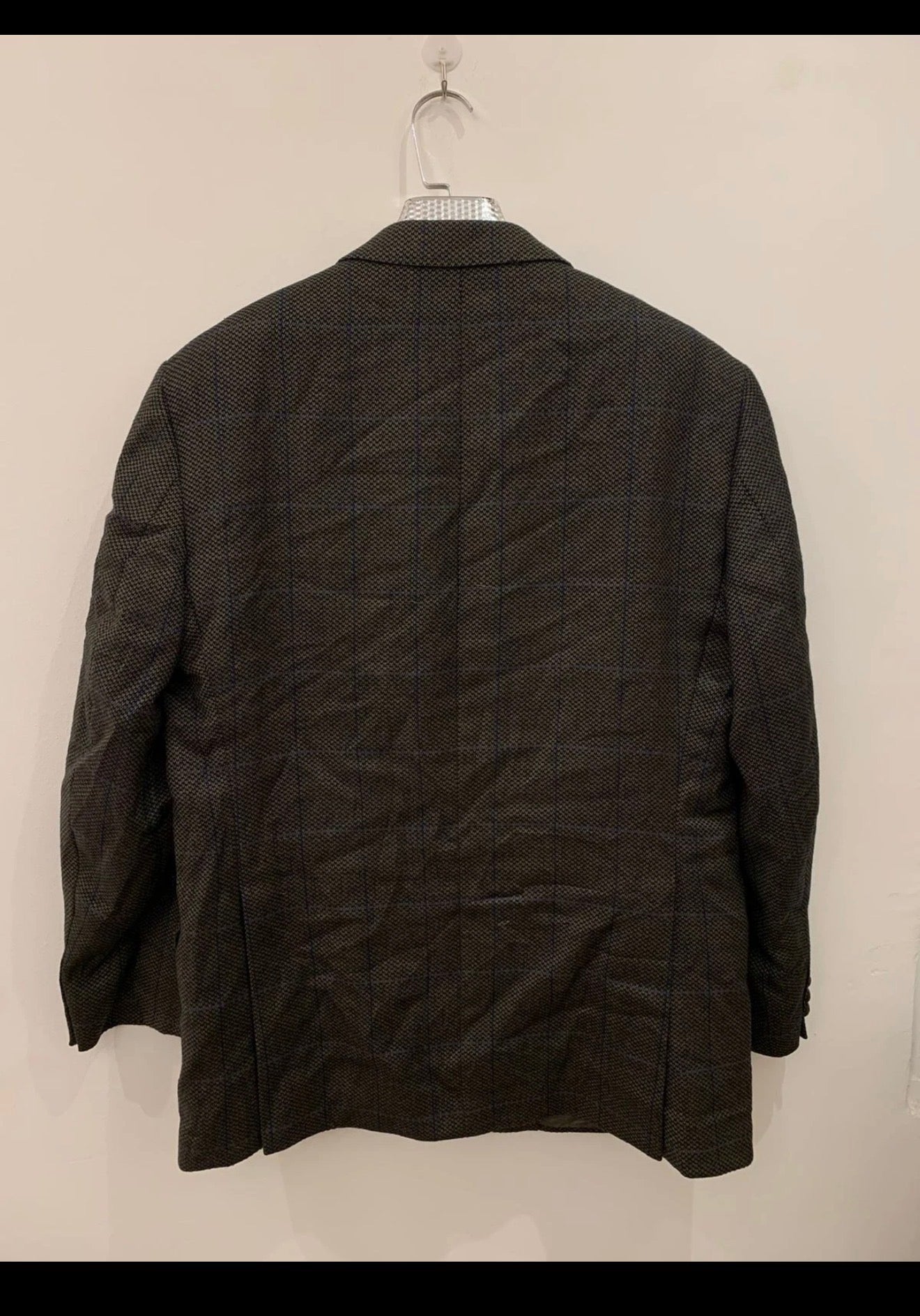 Vintage Daks DD London pure wool Windowpane classic hunting jacket blazer 42R