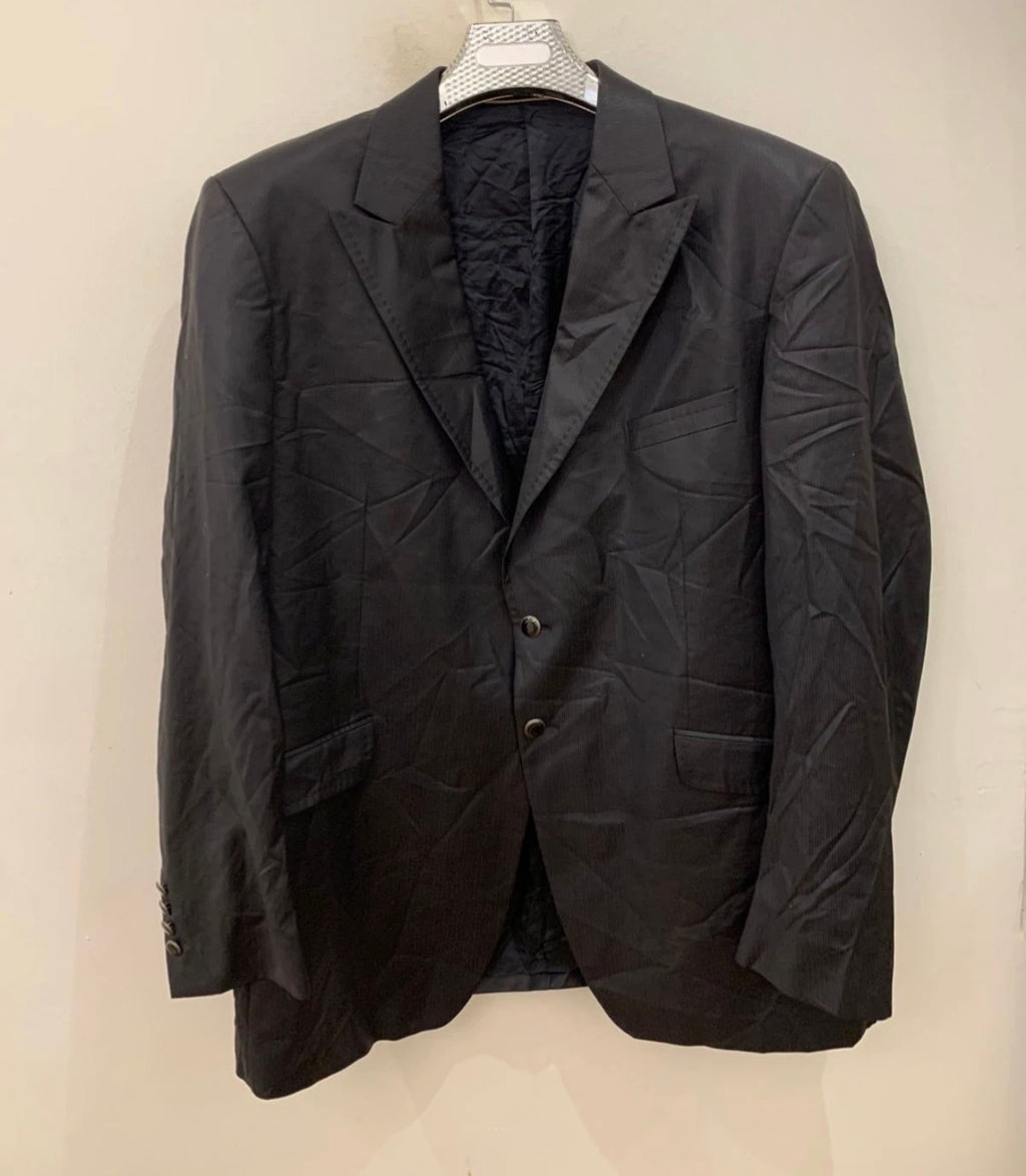 Vintage Wilvorst superfine pure wool classic peak lapel suit jacket blazer 48L
