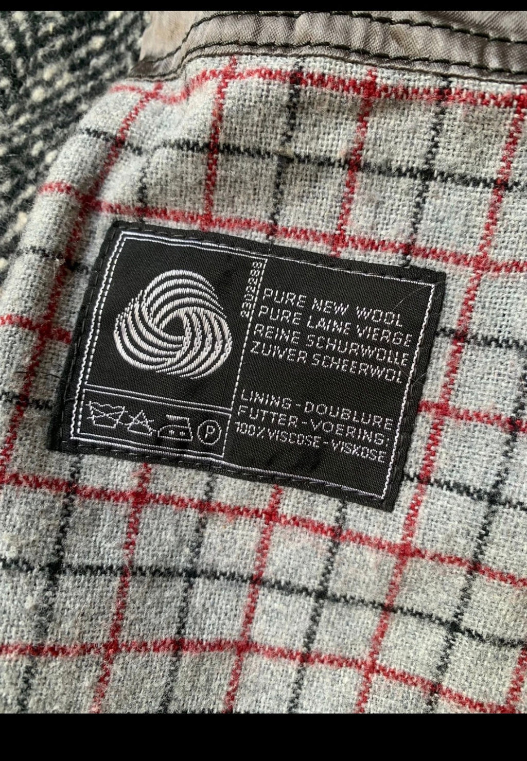 1970s Vintage Westbury pure wool tweed classic herringbone over coat 46R XL