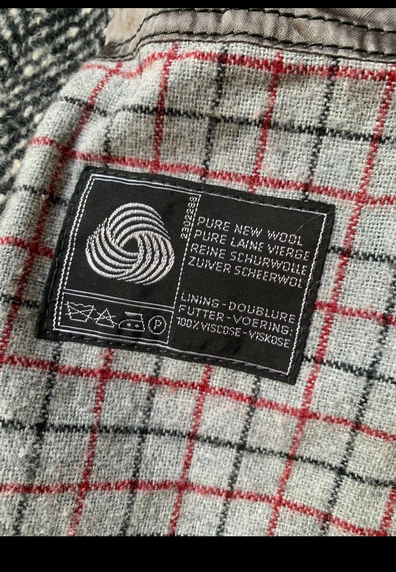 1970s Vintage Westbury pure wool tweed classic herringbone over coat 46R XL