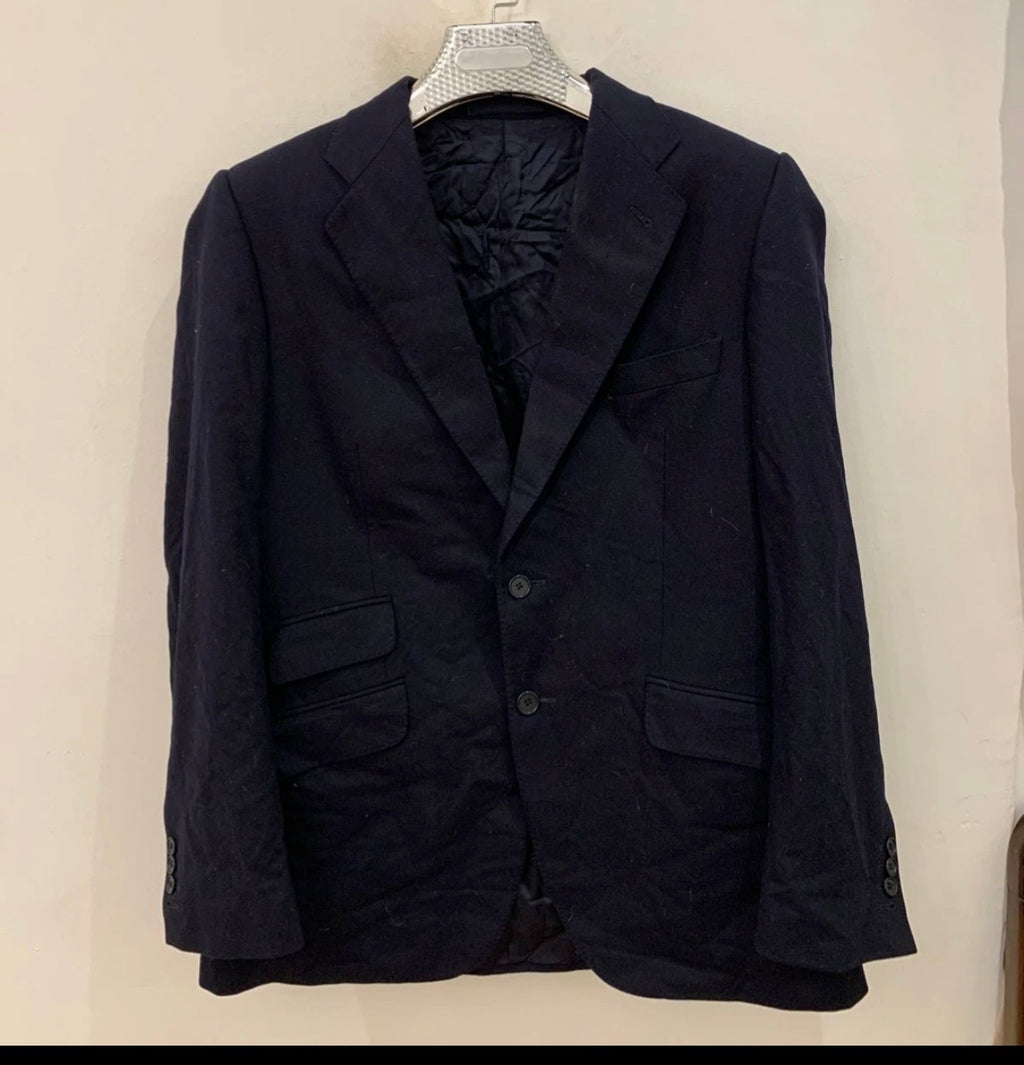 the custome house pure wool classic navy suit jacket blazer 40R 40L
