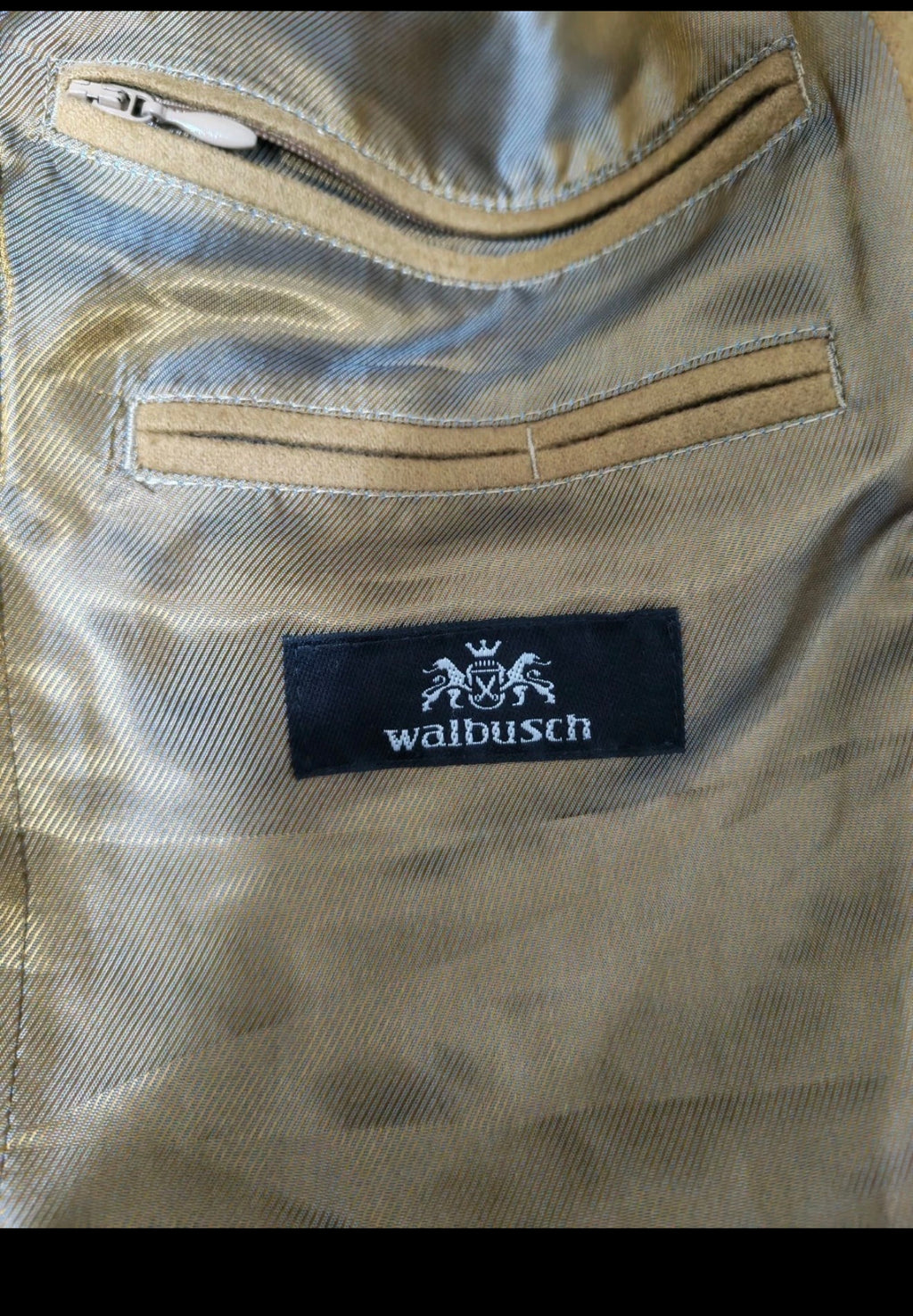 Vintage Walbusch 100% cashmere classic brown jacket blazer 42R