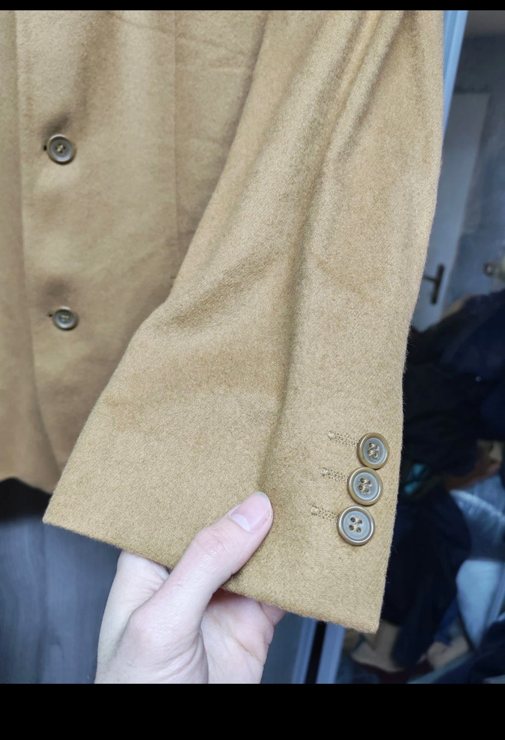 Vintage Walbusch 100% cashmere classic brown jacket blazer 42R