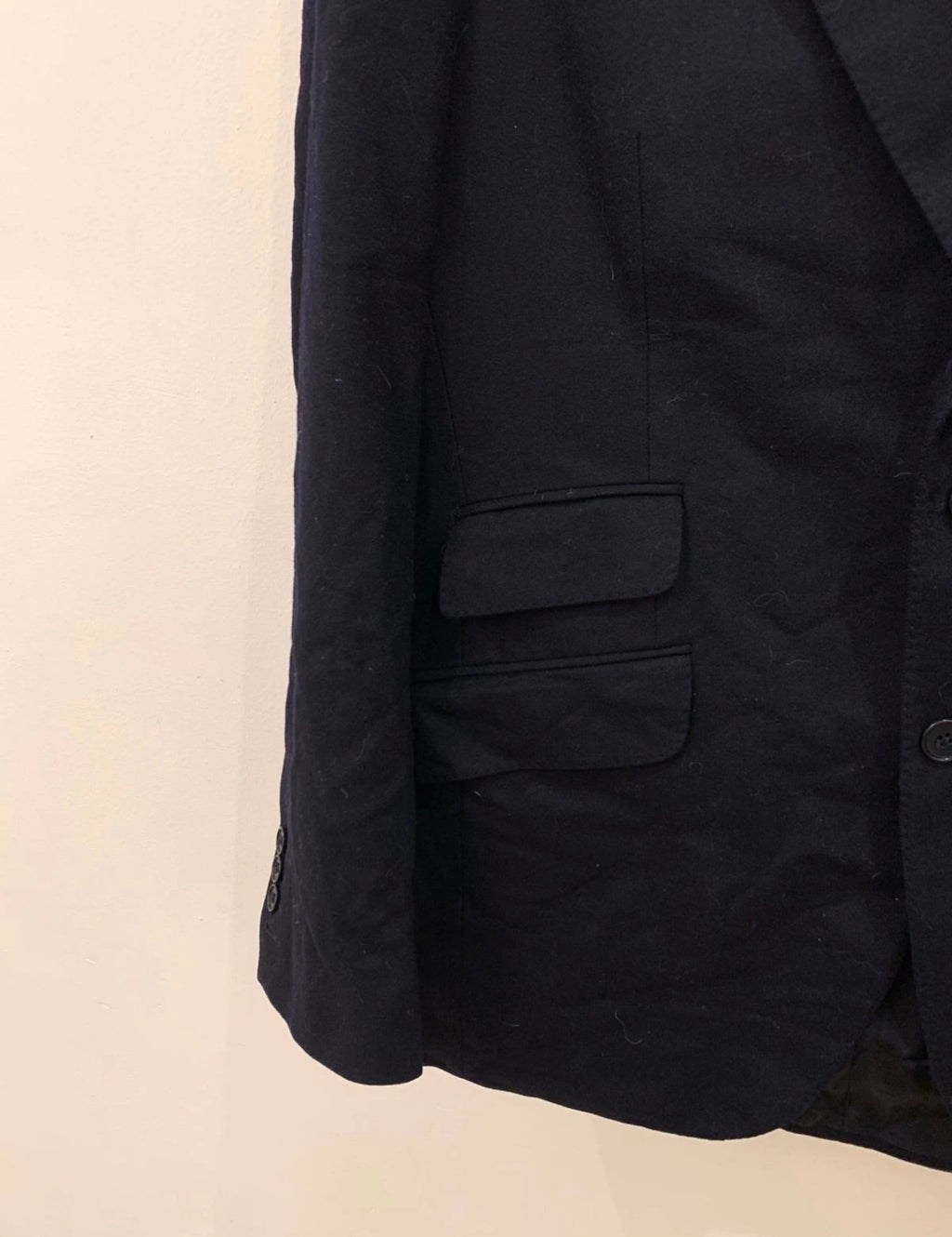 the custome house pure wool classic navy suit jacket blazer 40R 40L
