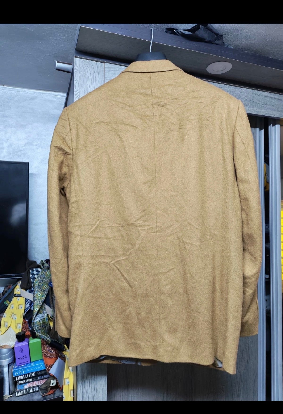 Vintage Walbusch 100% cashmere classic brown jacket blazer 42R