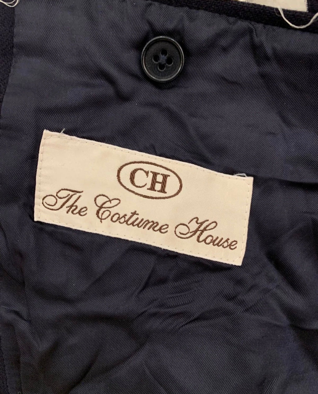 the custome house pure wool classic navy suit jacket blazer 40R 40L
