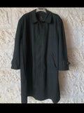 Vintage Loden wool cashmere blend dark green classic over coat 48R XL