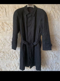 Vintage pure wool belted houndstooth classic raglan over coat 48R XL