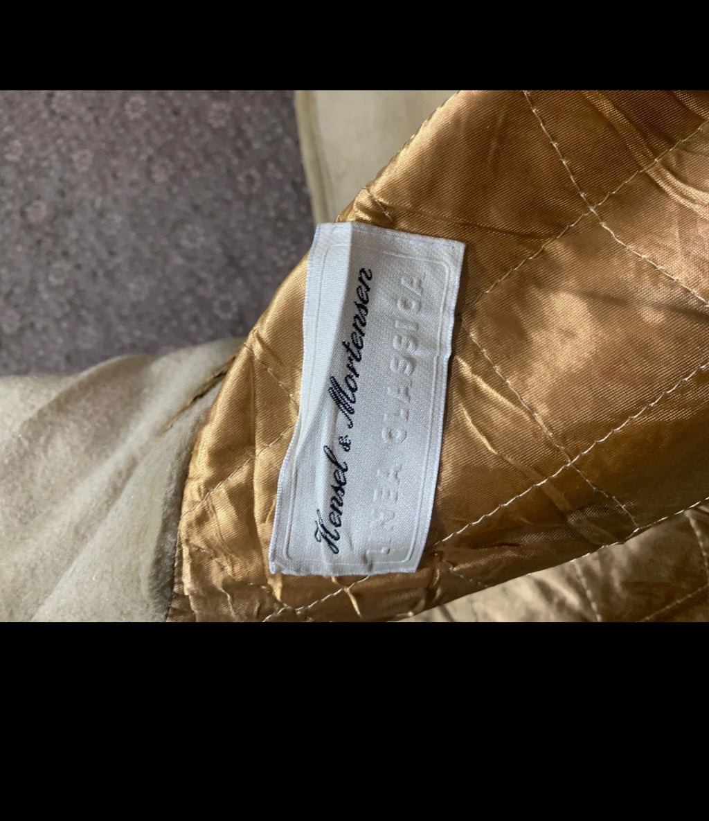 Vintage Merino Wool Cashmere classic camel beige over coat 44 L 14